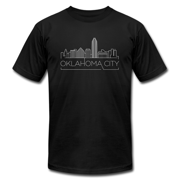 Oklahoma City, Oklahoma T-Shirt - Skyline Unisex Oklahoma City T Shirt - black