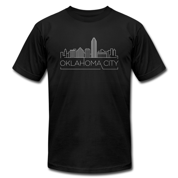 Oklahoma City, Oklahoma T-Shirt - Skyline Unisex Oklahoma City T Shirt - black