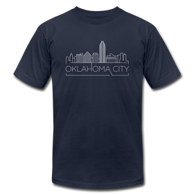 Oklahoma City, Oklahoma T-Shirt - Skyline Unisex Oklahoma City T Shirt - navy