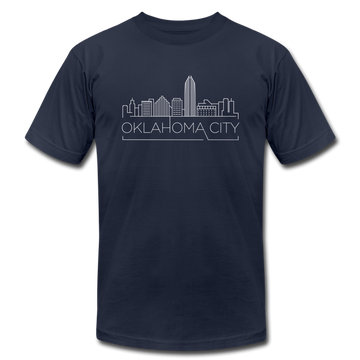 Oklahoma City, Oklahoma T-Shirt - Skyline Unisex Oklahoma City T Shirt - navy