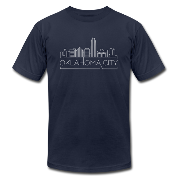 Oklahoma City, Oklahoma T-Shirt - Skyline Unisex Oklahoma City T Shirt - navy