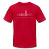 Oklahoma City, Oklahoma T-Shirt - Skyline Unisex Oklahoma City T Shirt - red