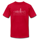 Oklahoma City, Oklahoma T-Shirt - Skyline Unisex Oklahoma City T Shirt - red