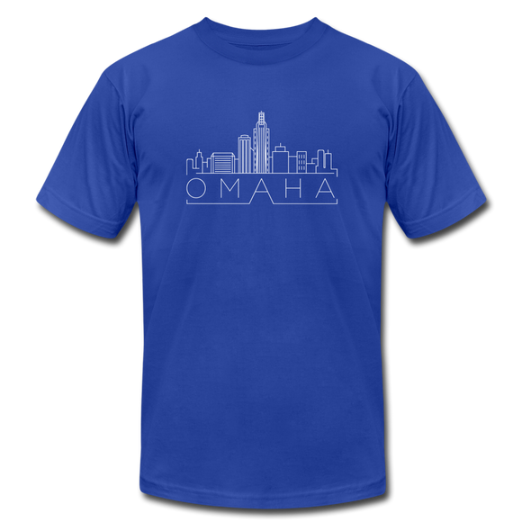 Omaha, Nebraska T-Shirt - Skyline Unisex Omaha T Shirt - royal blue