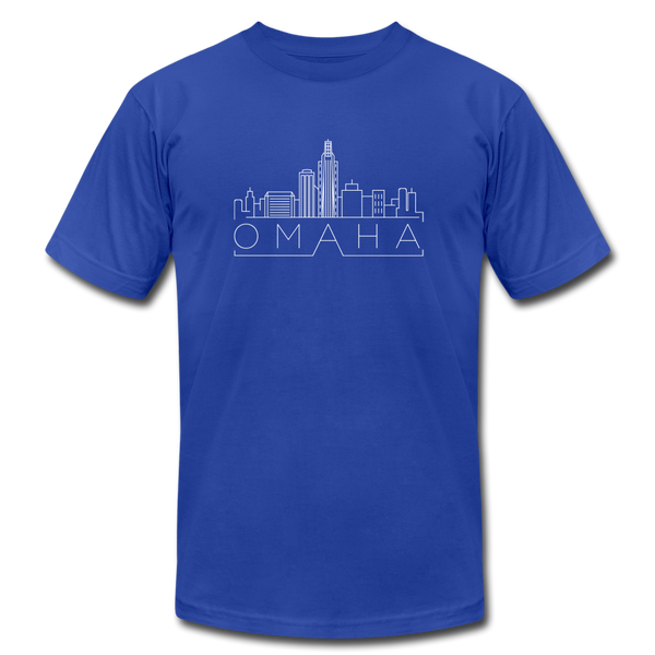 Omaha, Nebraska T-Shirt - Skyline Unisex Omaha T Shirt - royal blue