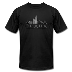 Omaha, Nebraska T-Shirt - Skyline Unisex Omaha T Shirt - black