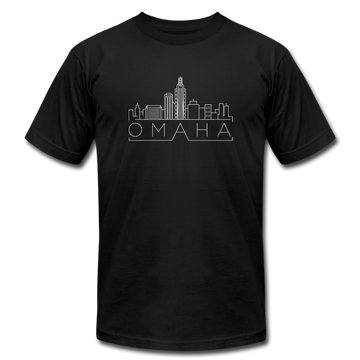 Omaha, Nebraska T-Shirt - Skyline Unisex Omaha T Shirt - black