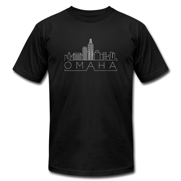 Omaha, Nebraska T-Shirt - Skyline Unisex Omaha T Shirt - black