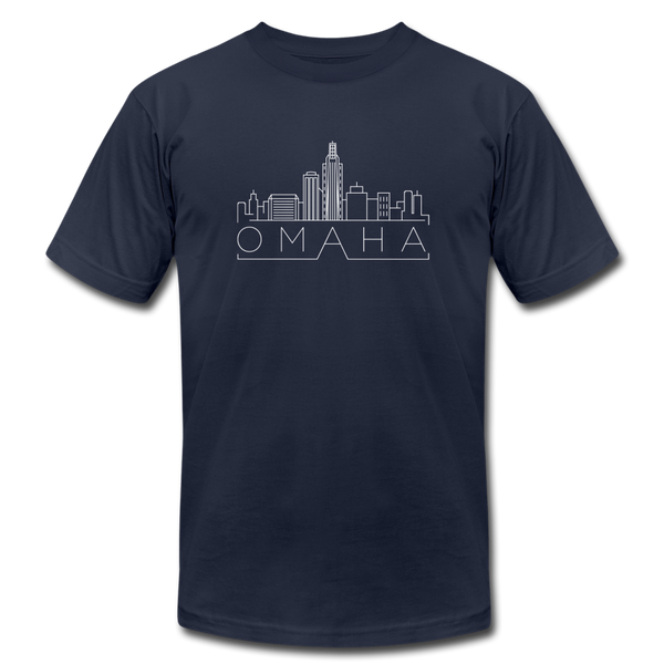 Omaha, Nebraska T-Shirt - Skyline Unisex Omaha T Shirt - navy