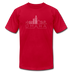 Omaha, Nebraska T-Shirt - Skyline Unisex Omaha T Shirt - red