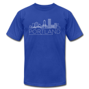 Portland, Oregon T-Shirt - Skyline Unisex Portland T Shirt - royal blue