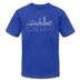 Portland, Oregon T-Shirt - Skyline Unisex Portland T Shirt - royal blue