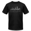 Portland, Oregon T-Shirt - Skyline Unisex Portland T Shirt - black