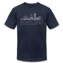 Portland, Oregon T-Shirt - Skyline Unisex Portland T Shirt - navy
