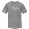 Sacramento, California T-Shirt - Skyline Unisex Sacramento T Shirt - slate