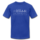 Sacramento, California T-Shirt - Skyline Unisex Sacramento T Shirt - royal blue