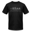 Sacramento, California T-Shirt - Skyline Unisex Sacramento T Shirt - black