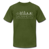 Sacramento, California T-Shirt - Skyline Unisex Sacramento T Shirt - olive