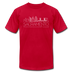 Sacramento, California T-Shirt - Skyline Unisex Sacramento T Shirt - red
