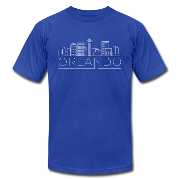 Orlando, Florida T-Shirt - Skyline Unisex Orlando T Shirt - royal blue