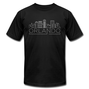 Orlando, Florida T-Shirt - Skyline Unisex Orlando T Shirt - black