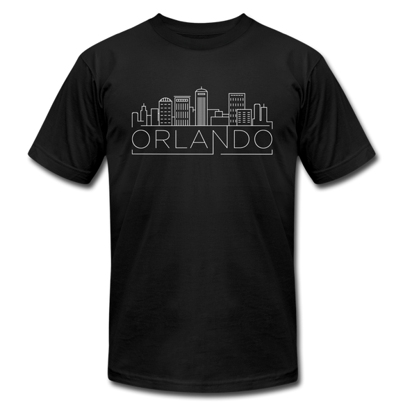 Orlando, Florida T-Shirt - Skyline Unisex Orlando T Shirt - black