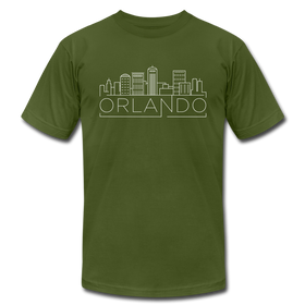Orlando, Florida T-Shirt - Skyline Unisex Orlando T Shirt - olive