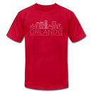 Orlando, Florida T-Shirt - Skyline Unisex Orlando T Shirt - red