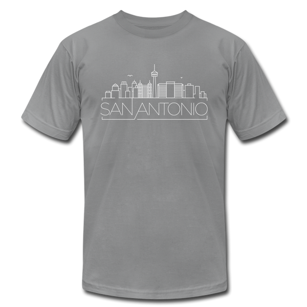 San Antonio, Texas T-Shirt - Skyline Unisex San Antonio T Shirt - slate