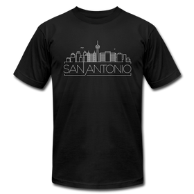 San Antonio, Texas T-Shirt - Skyline Unisex San Antonio T Shirt - black