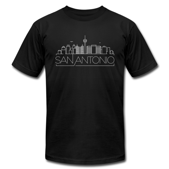 San Antonio, Texas T-Shirt - Skyline Unisex San Antonio T Shirt - black