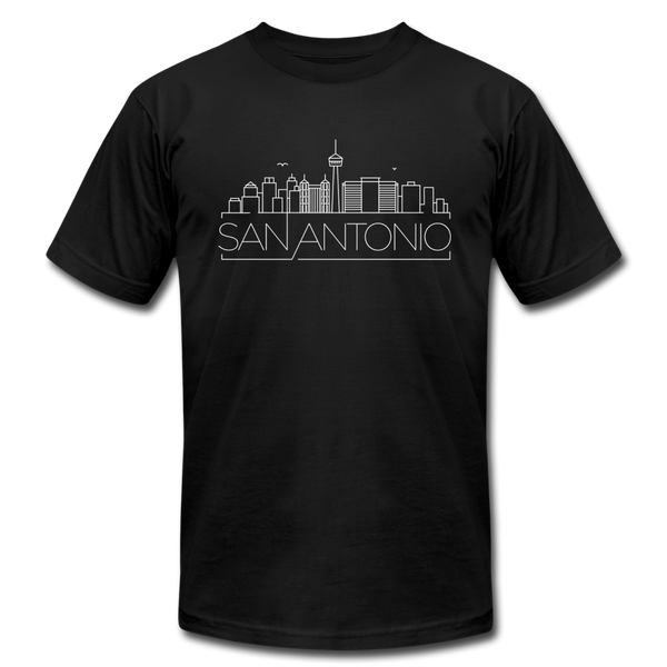San Antonio, Texas T-Shirt - Skyline Unisex San Antonio T Shirt - black