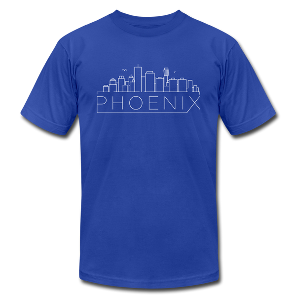 Phoenix, Arizona T-Shirt - Skyline Unisex Phoenix T Shirt - royal blue