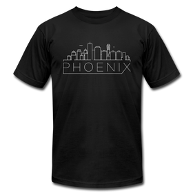 Phoenix, Arizona T-Shirt - Skyline Unisex Phoenix T Shirt - black
