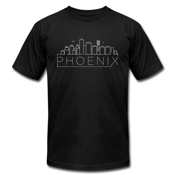 Phoenix, Arizona T-Shirt - Skyline Unisex Phoenix T Shirt - black