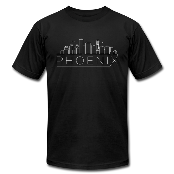 Phoenix, Arizona T-Shirt - Skyline Unisex Phoenix T Shirt - black