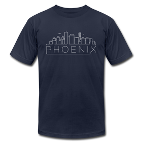 Phoenix, Arizona T-Shirt - Skyline Unisex Phoenix T Shirt - navy