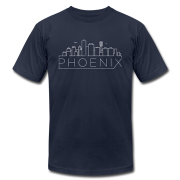 Phoenix, Arizona T-Shirt - Skyline Unisex Phoenix T Shirt - navy
