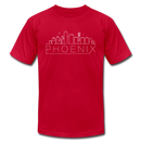 Phoenix, Arizona T-Shirt - Skyline Unisex Phoenix T Shirt - red
