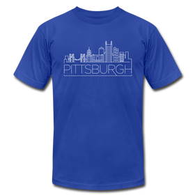 Pittsburgh, Pennsylvania T-Shirt - Skyline Unisex Pittsburgh T Shirt - royal blue