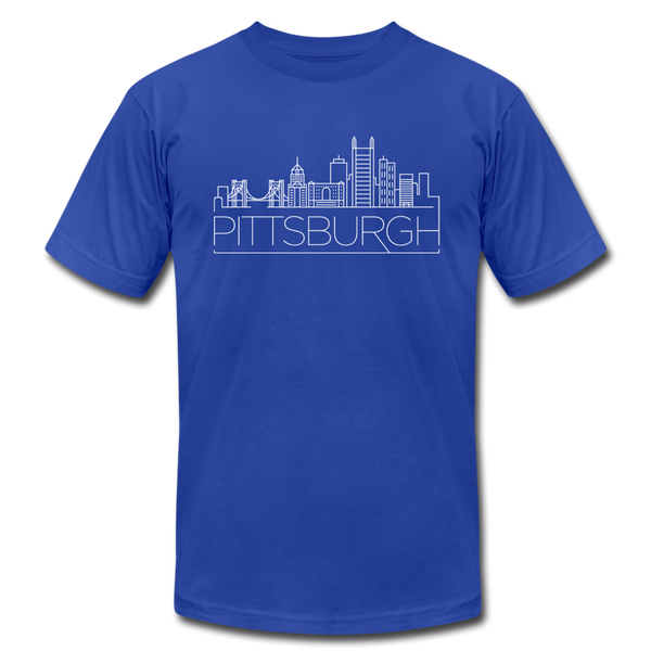 Pittsburgh, Pennsylvania T-Shirt - Skyline Unisex Pittsburgh T Shirt - royal blue