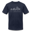 Pittsburgh, Pennsylvania T-Shirt - Skyline Unisex Pittsburgh T Shirt - navy