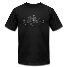 Seattle, Washington T-Shirt - Skyline Unisex Seattle T Shirt - black