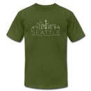 Seattle, Washington T-Shirt - Skyline Unisex Seattle T Shirt - olive