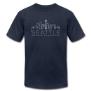 Seattle, Washington T-Shirt - Skyline Unisex Seattle T Shirt - navy