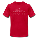 Seattle, Washington T-Shirt - Skyline Unisex Seattle T Shirt - red