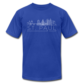 Saint Paul, Minnesota T-Shirt - Skyline Unisex Saint Paul T Shirt - royal blue