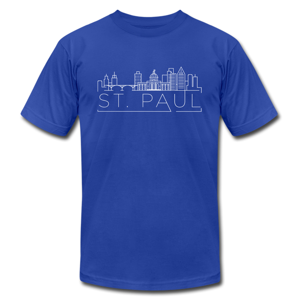 Saint Paul, Minnesota T-Shirt - Skyline Unisex Saint Paul T Shirt - royal blue