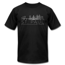 Saint Paul, Minnesota T-Shirt - Skyline Unisex Saint Paul T Shirt - black