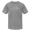 Raleigh, North Carolina T-Shirt - Skyline Unisex Raleigh T Shirt - slate
